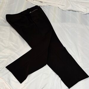 Zac & Rachel Black Pleated Cropped Trousers